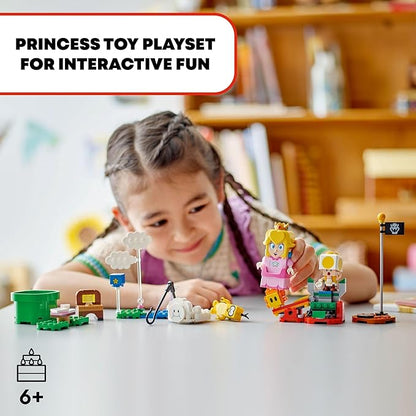 LEGO Super Mario Adventures with Interactive Peach Princess Toy Super Mario Playset for Kids Yellow Toad Figure Nintendo Toy Gift for Girls Boys and Any Gamers Ages 6 and Up 71441