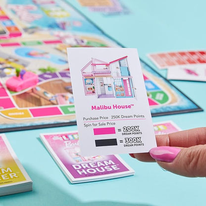 Hasbro Games The Game of Life: Barbie Edition Board Game | Ages 8+ | 2 to 4 Players | Fun Family Games for Kids and Adults | Kids Gifts (Amazon Exclusive)