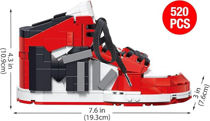 Brickcraft Officially Licensed MTV Icon Sneaker with Shoe Laces in Shoe Box Packaging 561 Pieces Multicolored Brick Building Set