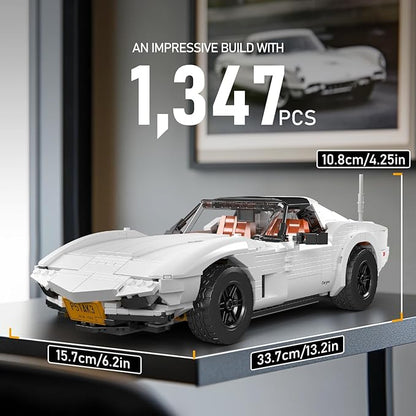 Mould King 10198 Technology Supercar Building Block Kits Car Model Building Sets MOC Car Gift for Adult Collections Enthusiasts 1347 Pieces