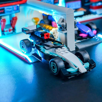 Light kit Compatible with Lego F1 Garage &amp Mercedes-AMG &amp Alpine Cars 60444- No Model Only Light LED Lighting Accessories Compatible with Lego F1 Garage &amp Mercedes-AMG and Alpine Motorspo