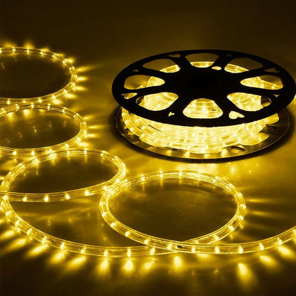 150ft LED Rope Lights Outdoor, 1080 LED Connectable and Flexible Tube Lights with 8 Modes, Waterproof LED Rope Lighting for Garden, Patio, Bedroom, Party, Pool, Indoor Outdoor Decoration (Warm White)