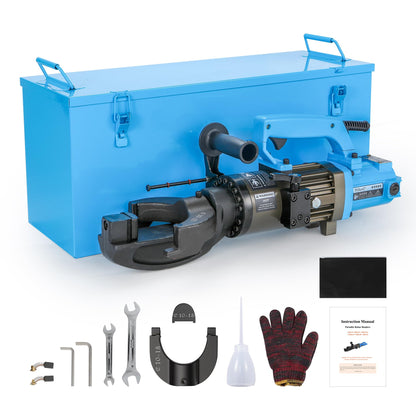 Electric Hydraulic Rebar Bender, 1500W 120V Portable Rebar Bender, Bending up to 1″ (#8, 25mm) Rebar, Lightweight 30 lb Aluminum Body, NRB-25 (NRB-25 Blue)