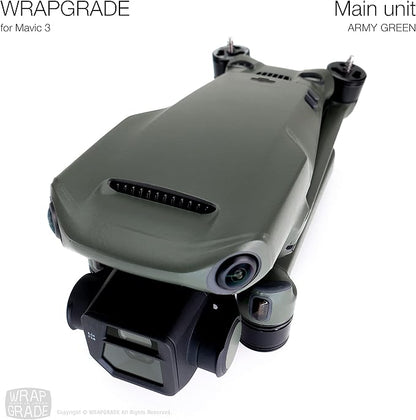 WRAPGRADE Full Skin Stickers for DJI Mavic 3 / Mavic 3 Classic (Army Green)