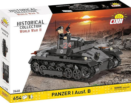 COBI Historical Collection WWII Panzerkampfwagen I (France 1940) Tank Building Set 654 Pieces