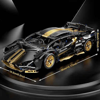 Sport Race Car Building Block Sets for Adults Boys1:14 Technical Remote Control APP Supercar Toys Kits with LED Lights Collectible MOC Contruction for Teens Age 8-12 8-1414+