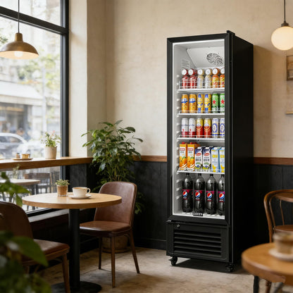 BODEGACOOLER Commercial Beverage Refrigerator, 264 cans & 120 Bottles Display Fridge, Soft LED Light & Automatic Defrost, Commercial Merchandiser Refrigerators,For Office,Home,Garage,Gym,Shop,Man cave