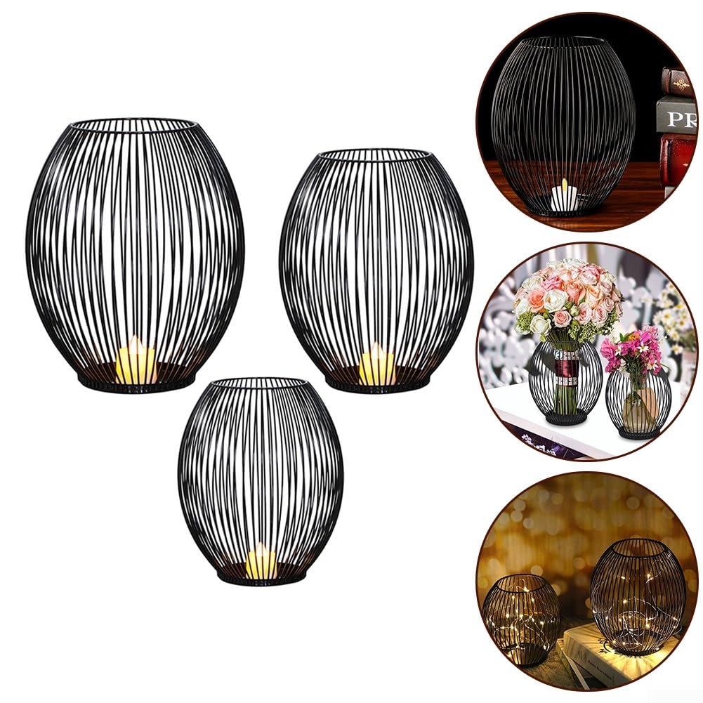 Fashion Metal Lantern Stand Enhance Your Home With This Decorative Candle Holder (L)