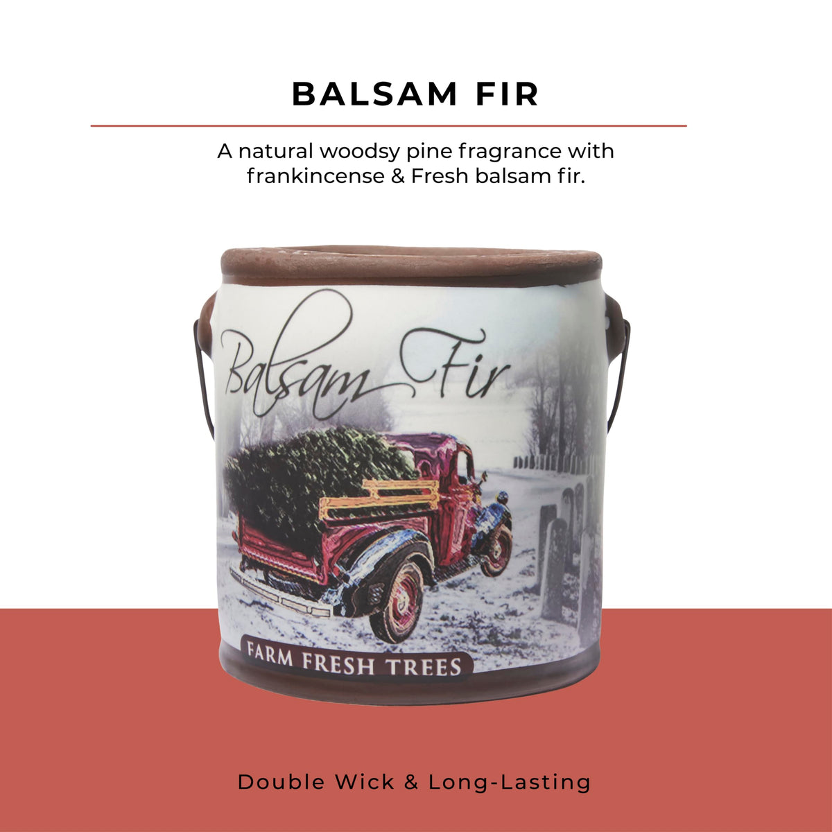 A CHEERFUL GIVER 95hr 20oz Scented Candle - Balsam Fir - Multi-Wick Glass Candle - Gifts For Men and Women