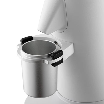 beanglass T64 Single Dose Coffee Grinder, 64mm Flat Burrs Electric Espresso Grinder (White)