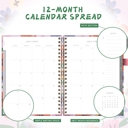 And Per Se Teacher Planner 2025-2026 Academic Year -Teacher Lesson Planner from July 2025 to June 2026, 8.5" x 11", Weekly & Monthly Planning for Teachers with Monthly Tabs, Stickers (Elegant Florals)