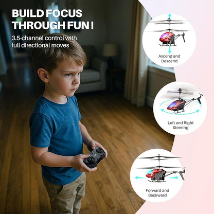SYMA RC Helicopter Remote Control Helicopter with 40 Mins Flight Time(2 Batteries) Auto Obstacle Avoidance 7 LED Lights and Altitude Hold Gifts Toys for Kids 8-12