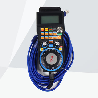 CNCTOPBAOS 6 Axis USB Wired Mach3 Handwheel MPG,Remote Hand Control E-Stop,CNC Router Electronic Manual Pulse Generator Controller for CNC Milling Lathe Engraving Machine LHB04B-6