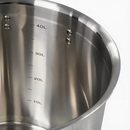 40L/10.5 Gal Automatic Food Mixer 110V 180W Stainless Steel Electric Mixer For Cooking Agitator Chocolate Paste Heat Mixing Machine Food Mixer Pot Seasoning Bottom Soup Sauce Stirrer