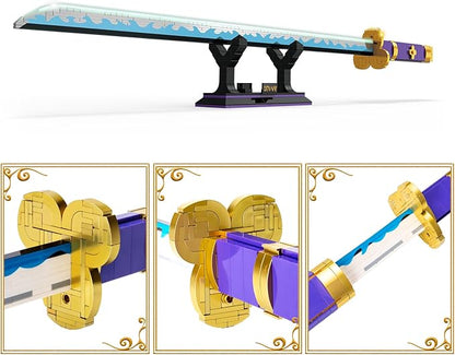 Cosplay Anime Swords Building SetAnime Yamato Sword Building Block with Scabbard and Stand Model Kits ToyCreative Gifts for Adults and Kids 8+ (936PCS)