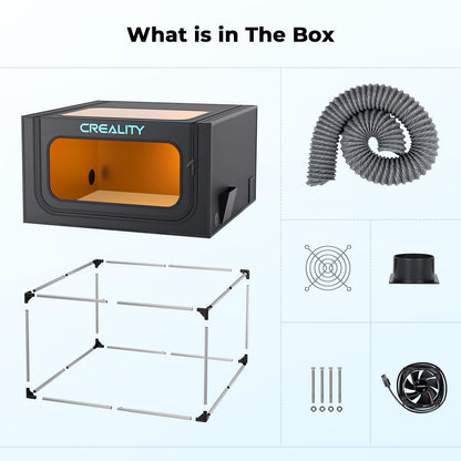 Creality Laser Engraver Enclosure 2.0, Universal Laser Engraver Protective Cover Tent, Fits for Most Laser Engraver Machine, Eye Protection, Insulates Against Noise, Fumes and Odors, 720x720x400mm