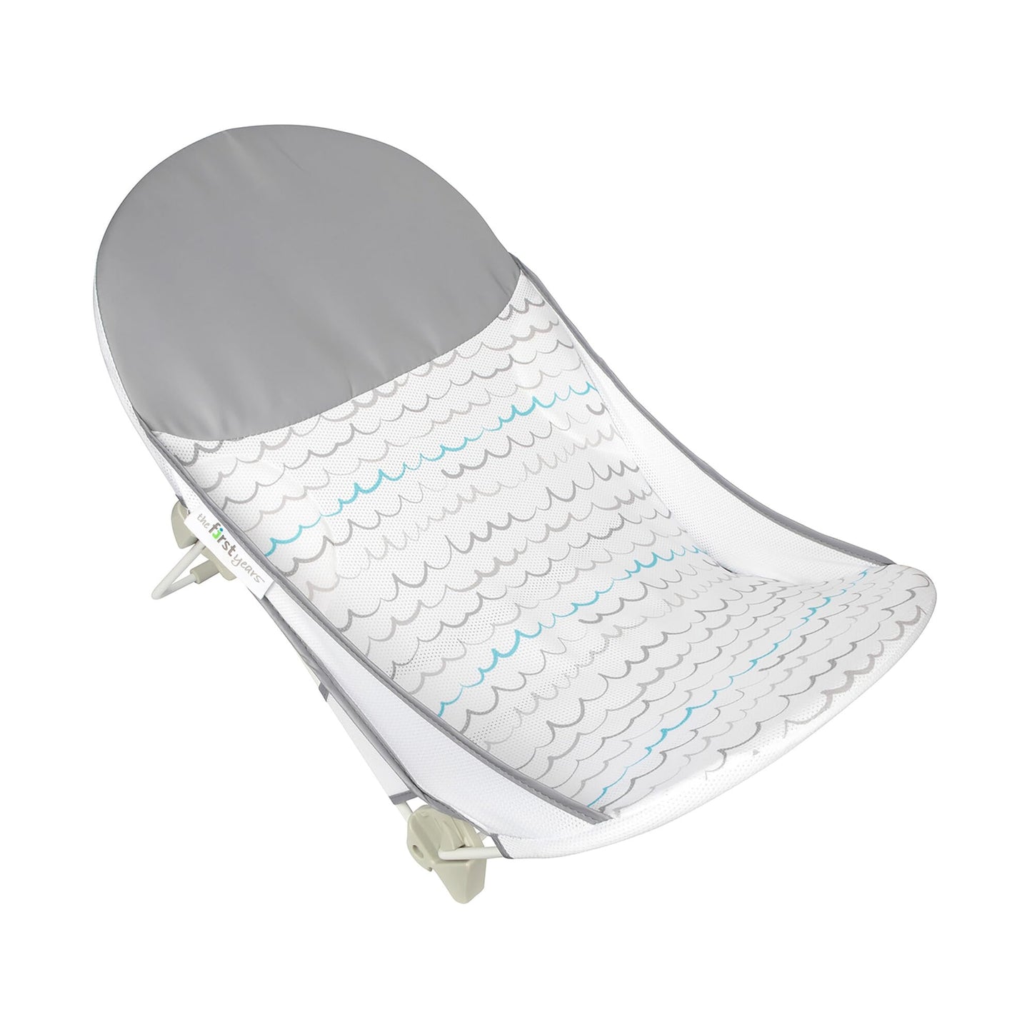 The First Years Sure Comfort Folding Baby Bather - Baby to Toddler Bath Tub - No-Slip Seat - for Sink or Tub Use