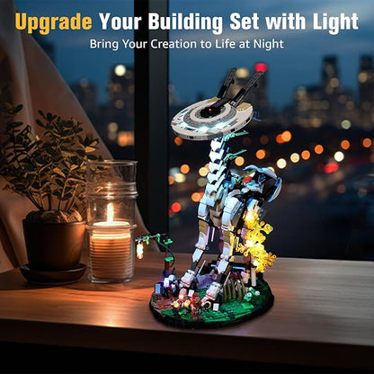 BrickSoul Light Up Kit Compatible with Lego 76989 Lighting Kits Compatible with Horizon Forbidden West:Tallneck Model Lights Only (Model Not Included) Classic Version