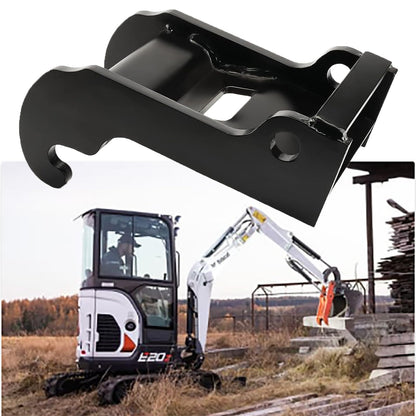 Jeonz X-Change Coupler Bracket for Bobcat Mini Excavator Attachments, Quick Attach Bucket Mount, Black Hardened Steel, Durable and Corrosion-Resistant, Fits Bobcat E-Series Models.
