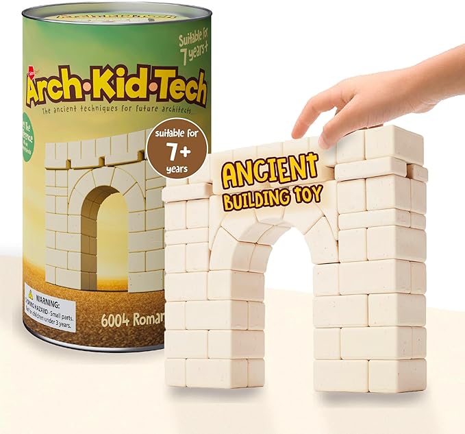 Taksa Toys Ancient Roman Arch Stem Toys Premium Educational Stackable Building Blocks for Kids Ages 7 8 9 10+ Years Old Indoor Architectural Kit Construction Games Montessori Children Toys 69 Pcs