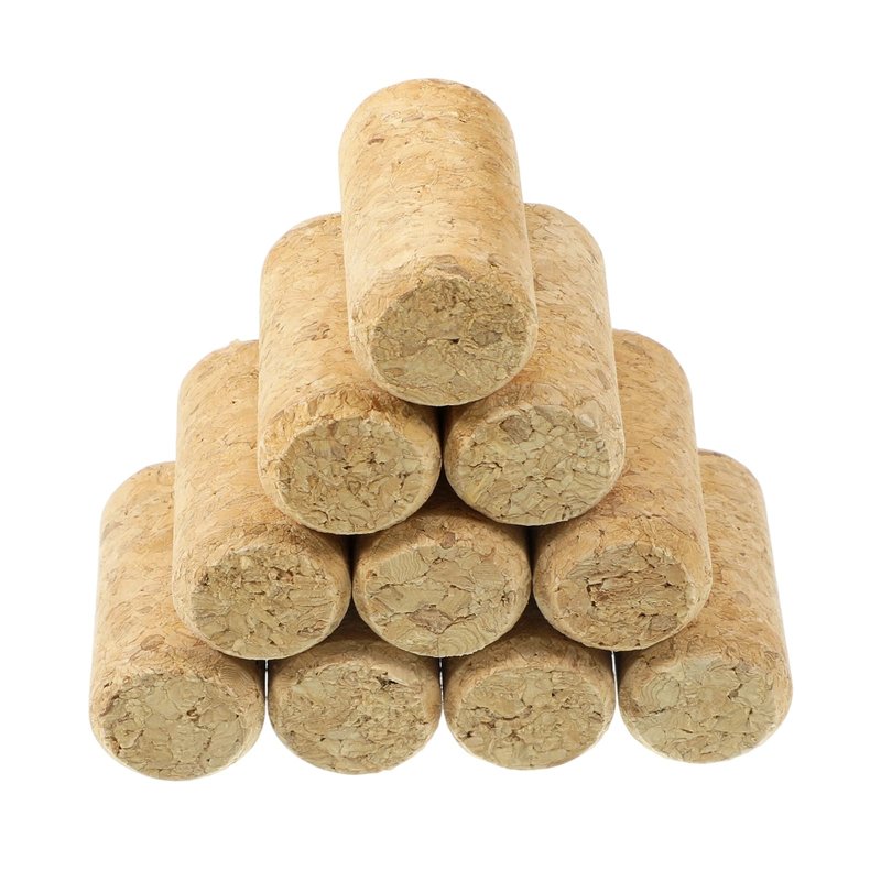 10 PCS Straight Wine Corks, #7 Premium Soft Wood Cork Stoppers, 1.57" X 0.79" Leakproof Wine Bottle Corks for Beer Crafts DIY Arts Decor