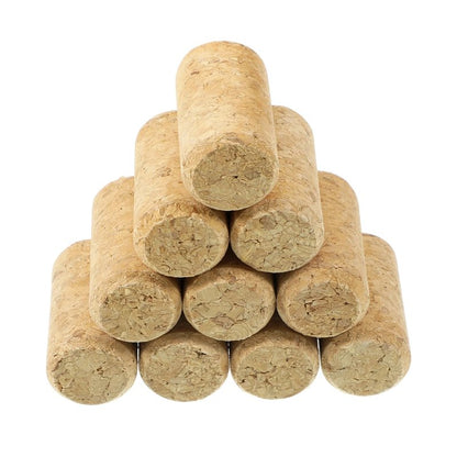 10 PCS Straight Wine Corks, #7 Premium Soft Wood Cork Stoppers, 1.57" X 0.79" Leakproof Wine Bottle Corks for Beer Crafts DIY Arts Decor