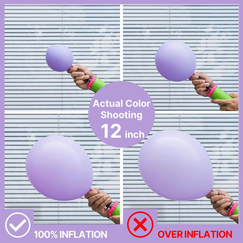 PartyWoo Lavender Balloons 101pcs 12 Inch Light Pastel Purple Lilac Purple Latex Helium Balloons for Birthday Baby Shower Graduation Wedding Anniversary Bridal Shower Party Decorations Purple-Q10