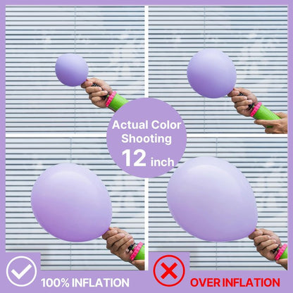 PartyWoo Lavender Balloons 101pcs 12 Inch Light Pastel Purple Lilac Purple Latex Helium Balloons for Birthday Baby Shower Graduation Wedding Anniversary Bridal Shower Party Decorations Purple-Q10
