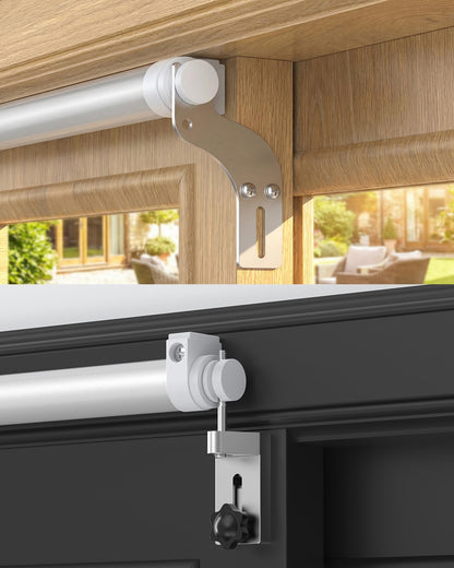 Onemake Heavy Duty Sliding Door Closer for 5–8 FT Doors, Automatic Slideback Soft-Close System with 2 Mounting Kits, Adjustable Closing Speed, Quiet & Easy Install for Patio & Balcony