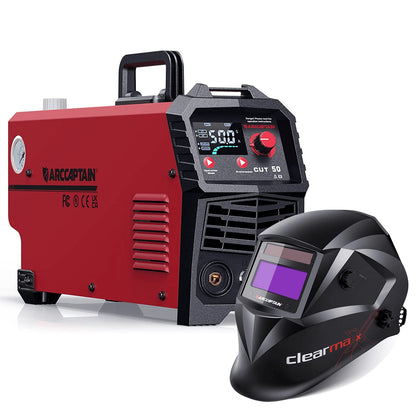 ARCCAPTAIN 50A Plasma Cutter & Welding Helmet