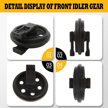Jecoupoon RC348-21304 Front Idler Pulley Compatible with KX71-3 U25 U25S U27-4 Mini Excavator Replace RC348-21302