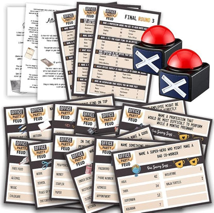 Office Friendly Feud Quiz Family Feud Quiz Office Party Games Team Building Games Feud Trivia Quiz (with 2 Buzzers)