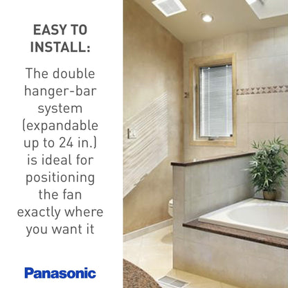 Panasonic WhisperCeiling Bathroom Exhaust Fan, 390 CFM, FV-40VQ4