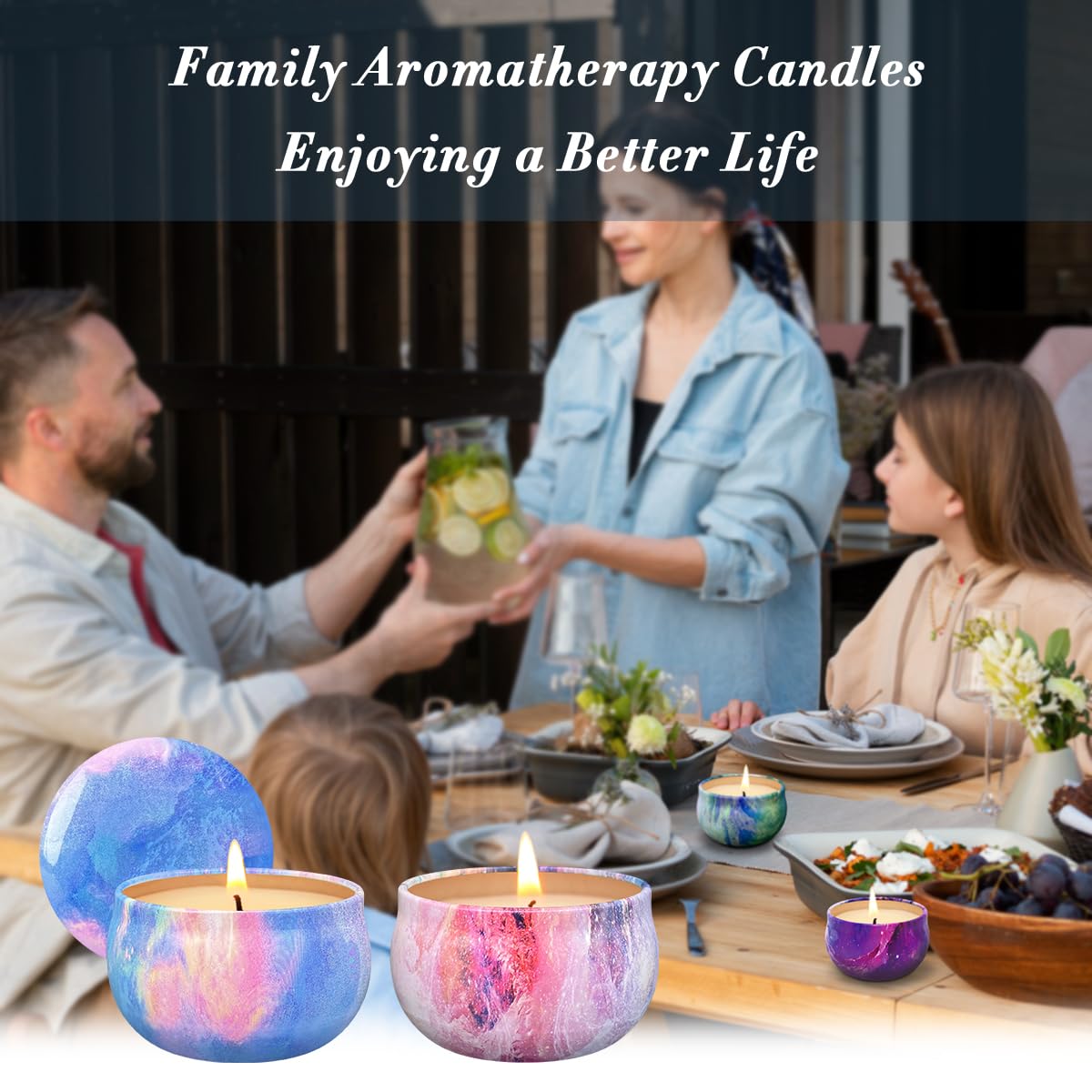 Aromatherapy Candles for 9 Pack, Scent Jar Candles Gifts for Women, Home Scented Candles Set for Valentine Birthday Mother's Thanksgiving Day Present
