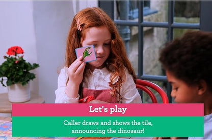 eeBoo: Dinosaur Bingo for Kids Ages 5+ Prehistoric Theme Learning Game That Teaches Dinosaur Names &amp Builds Vocabulary