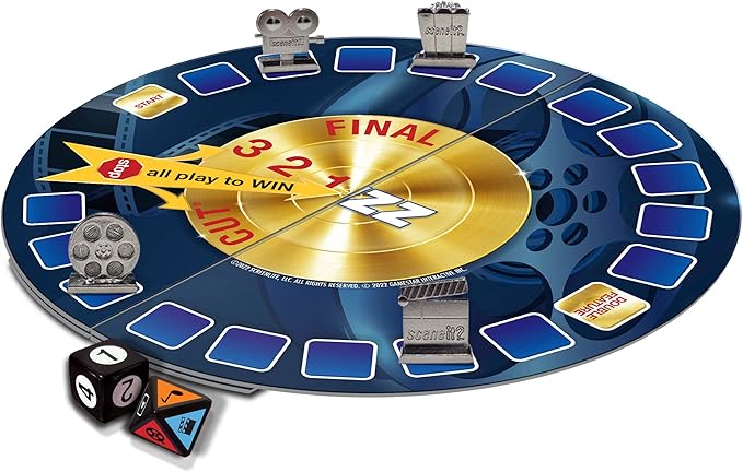 Scene It? Movie Trivia Board Game The Ultimate Movie Knowledge Test Puzzle-Solving Family Party Game Stream Real Clips with Gamestar App