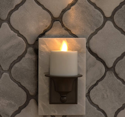 Luminara Bundle Set of Flameless Candle Nightlight Dusk to Dawn with Moving Flame LED Tealight (2-Pack)