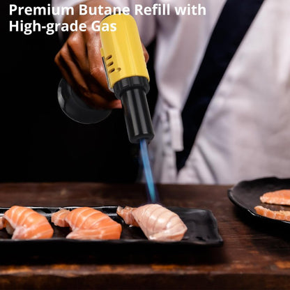 TBTeek Butane Refill, Ultra-Refined Lighter Fluid Refill, 100ml Butane Fuel Refill, Butane Canister for Torch Lighter, Butane Torch, Kitchen Blow Torch (1 Can)