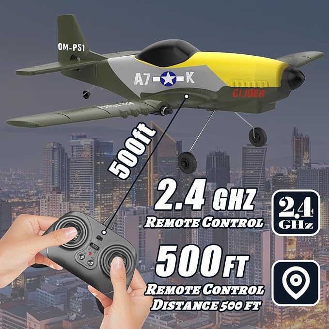 RC Plane3 Channel RC Jet Plane with 2.4GHz Remote Control 6-Axis Gyro Drone for Kids 8-12 &amp Adults Beginner-Friendly Outdoor Remote Control Airplane Rechargeable Battery Easy to Fly