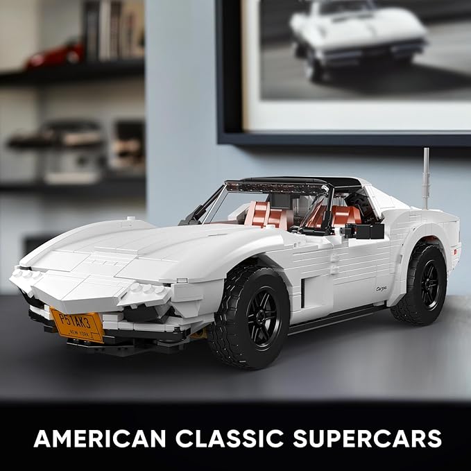 Mould King 10198 Technology Supercar Building Block Kits Car Model Building Sets MOC Car Gift for Adult Collections Enthusiasts 1347 Pieces