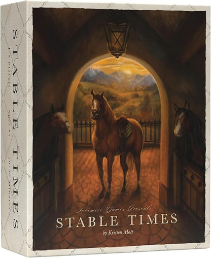 Stable Times Family Card Game - Cozy Board Game for Kids and Adults with Real Unique Horses - Great for Family Game Night Ages 8+ 1-5 Players 20-30 Minutes