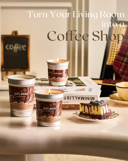 M&SENSE Mocha Coffee Scented Candles 16.2oz