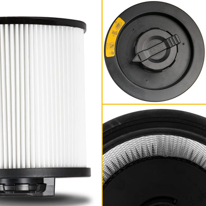 DEWALT Vacuum Filter Replacement DXVC6910, Fit for DXV06P, DXV10S, DXV09P,DXV09PA, DXV10P, DXV10PL, DXV12P, DXV16S, DXV16SA, DXV209P, DXV209PA,DXV212P,DXV212PA,DXV14P,DXV16P,DXV16PA