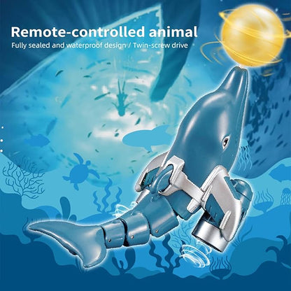GoolRC Remote Control Dolphin 2.4GHz High Simulation RC Dolphin Boat for Lake River &amp Pool Great Gift RC Boat with Dolphin Head Ball Rotation for Teens