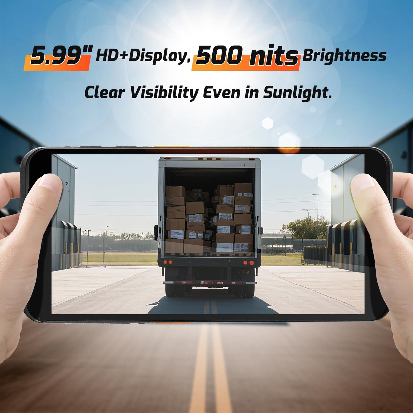 NETUM Android 14 Handheld Barcode Scanner Mobile Computer, Q900 with Honeywell HS7 Engine, 1D/2D Scanning, 5.99" HD Touchscreen, Wi-Fi & 4G LTE – Ideal for Warehousing, Logistics & Asset Tracking