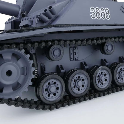 TOUCAN RC HOBBY 2.4G Henglong 1/16 Scale 7.0 Plastic German Stug III RTR RC Tank Model 3868