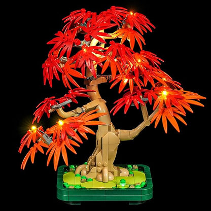 BRIKSMAX 2.0 Light Kit for Lego Japanese Red Maple Bonsai Tree -Innovative Led Lighting Compatible with Lego The Botanical Collection 10348 - Not Included Lego Set