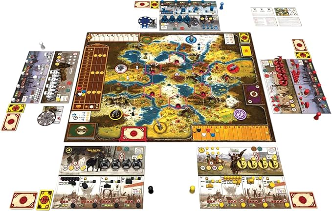 Stonemaier Games: Scythe (Base Game) by Jamey Stegmaier | an Engine-Building Area Control Strategy Board Game with Mechs Set in Dieselpunk 1920+ Europe for Adults and Family | 1-5 Players 115 Mins