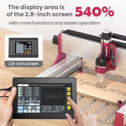 NymoLabs 4 AXIS USB CNC Offline Controller, Offline GRBL Control Module with 7inch IPS Touch Screen for grbl firmware CH340 chip 3018/3030/4030/4040/5040/6040/6050 CNC Router Machines