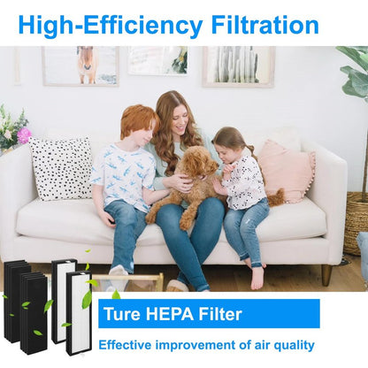 1+4 Set HFD300 Filter Replacement-Compatible with Honeywell Air Genius 3,4,5,6 Series Air Cleaner Purifier,Part#HFD300,HFD310,HFD360,HFD314,HFD323CV1,HFD320 Replacement Filter.